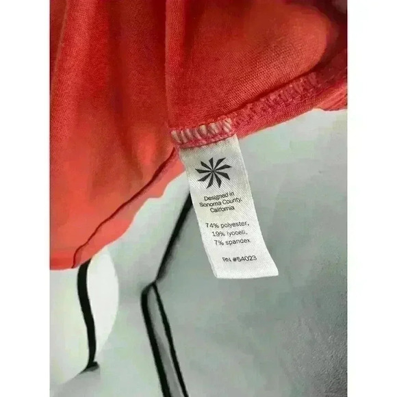 Athleta Women's Athletic Yogini Strappy Orange Tank Top Size M - Picture 2 of 5
